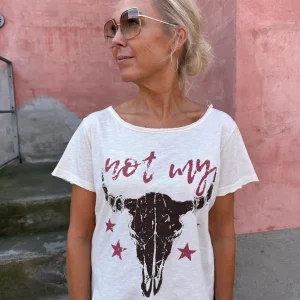 Car Tee - Vit/Brun