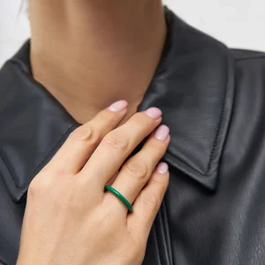 färgring ljusgrön