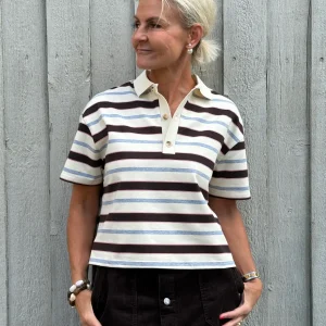 Vennera Triple Stripe Pikétröja - Grå