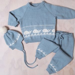 Stickat set Val – garnpaket i Bluum Pure Eco Baby Wool