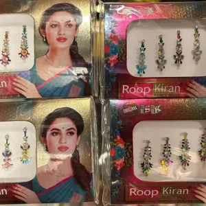 Bindi färg/ strass skimrande