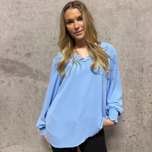 Vera V-neck Ljus blå