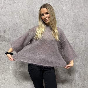 Elna Kid-mohair sweater Taupe