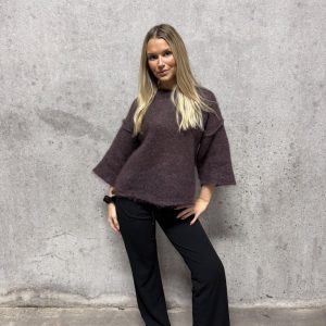 Elna Kid-mohair sweater Espresso