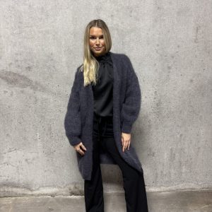 Elna Kidmohair Cardigan grafitgrå