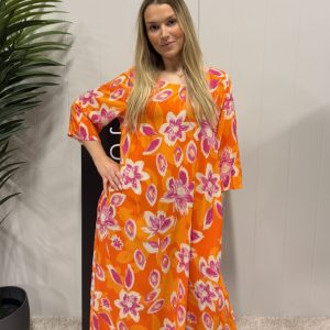 Dreamy Florals – sunburst/orange
