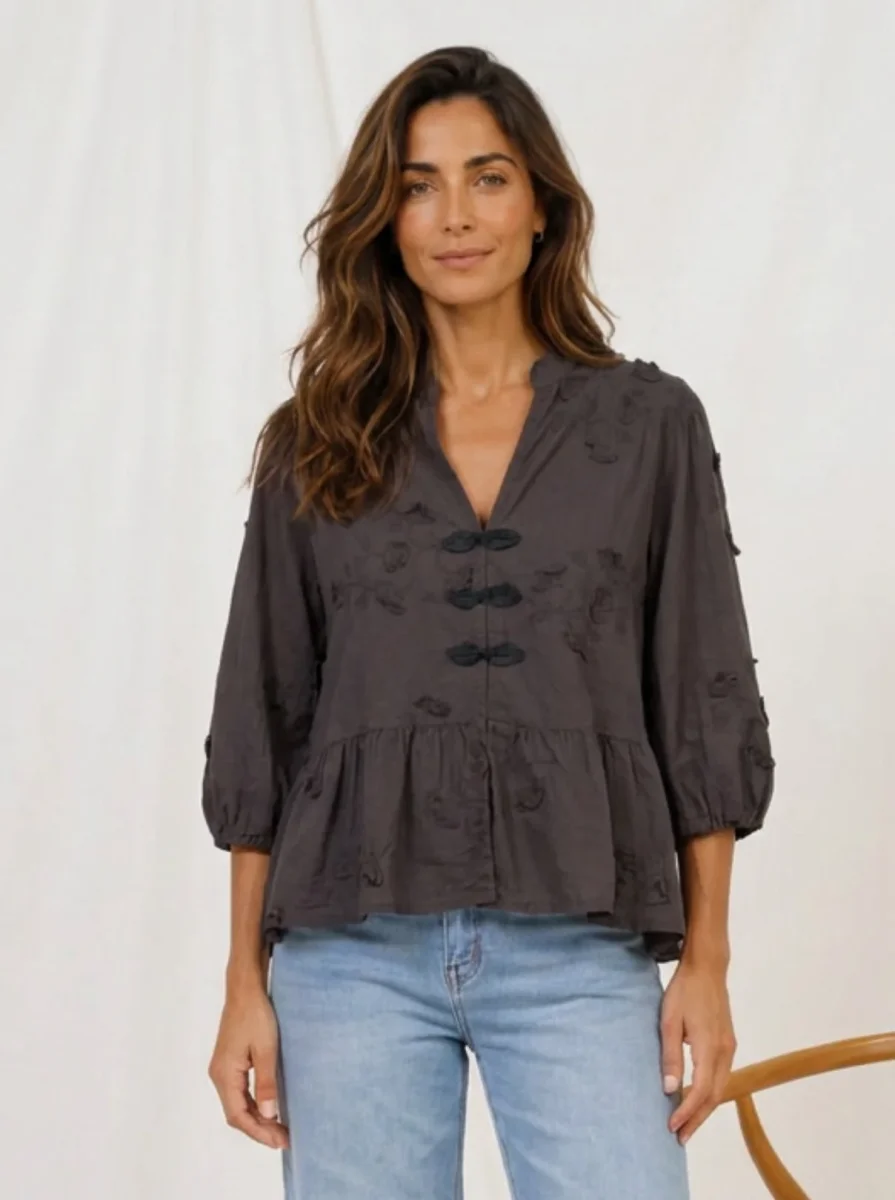 Safiya Blouse - Castagno - Bild 2
