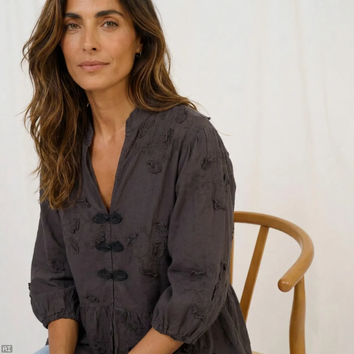 Safiya Blouse - Castagno - Bild 3