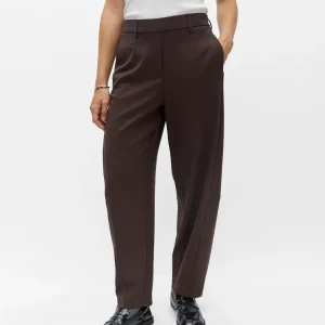 LISA HW ANKLE BARREL PANT - Seal Brown