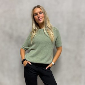 -Moa kort  ärm – alpacka – salvia