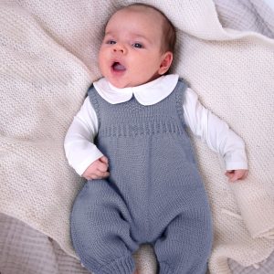 Stickad sparkbyxa Hjärta – garnpaket i Bluum Pure Eco baby Wool