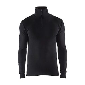 Underställ ziptröja WARM, 50% merinoull