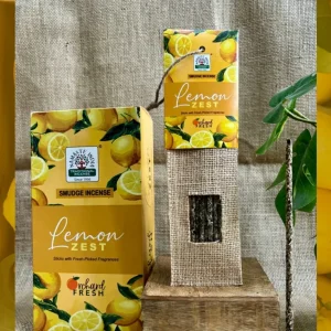 Lemon Zest – Namaste India Orchard Fresh Smudge Rökelse