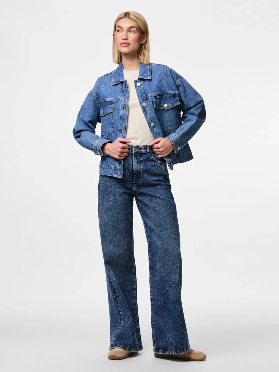 PCELMA Denim Jacket - Medium Blue Denim - Bild 2