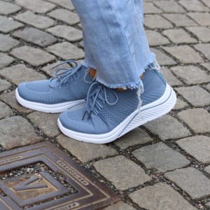 Sneakers med vit sula – 1199 – Jeansblå