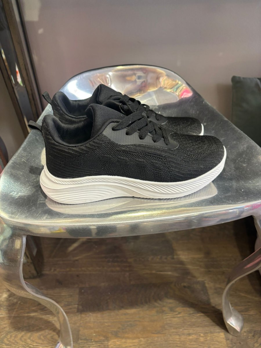 Sneakers med vit sula – 1198 – Svart - Bild 8