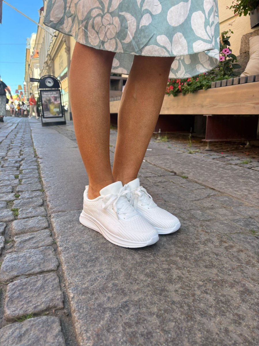 Sneakers med vit sula – 1199 – Vit - Bild 4