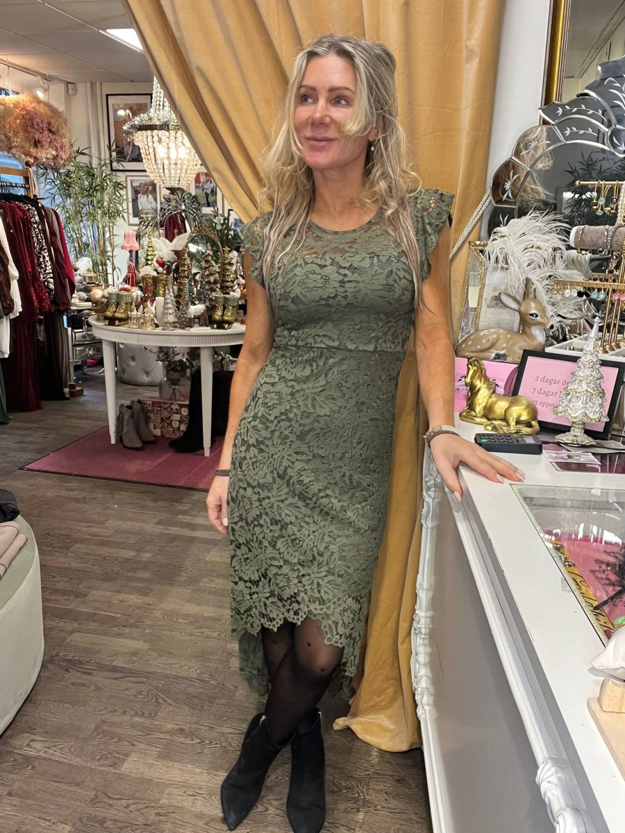 Rachel Spetsklänning – Khaki - Bild 2