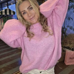Tilly – Stickad tröja  – Rosa